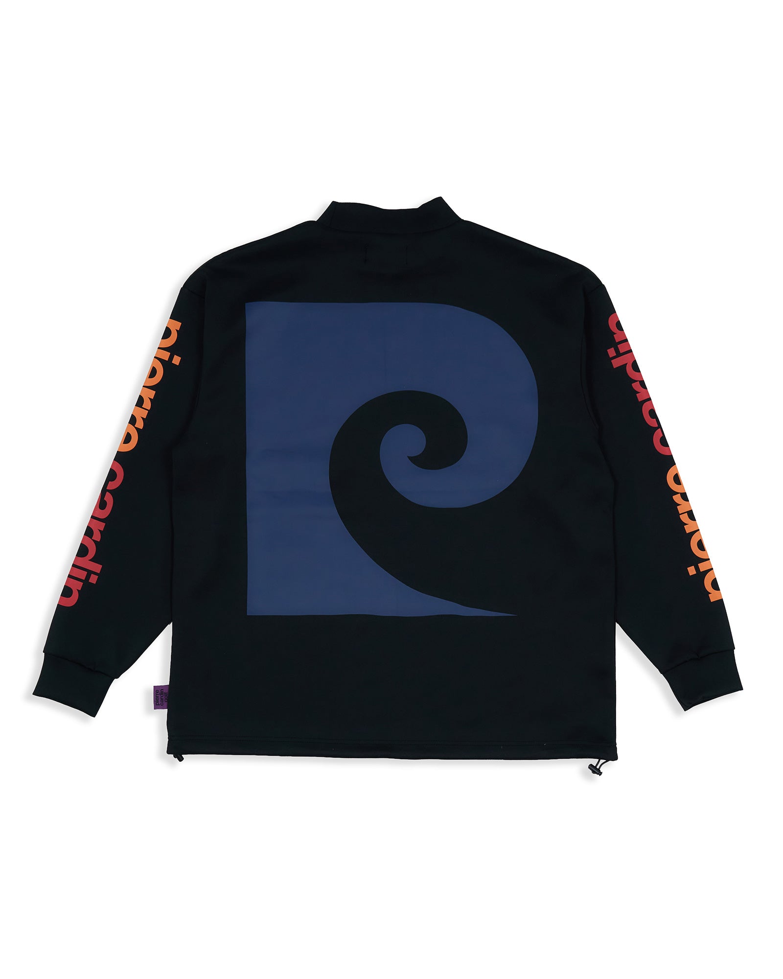 pierre cardin golf P logo  longsleeve mock neck | BLACK × MULTI