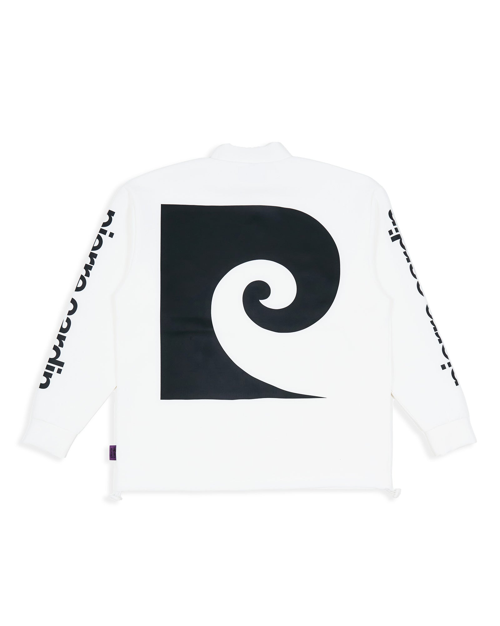 P logo longsleeve mock neck | WHITE × BLACK – 株式会社RAINBOW