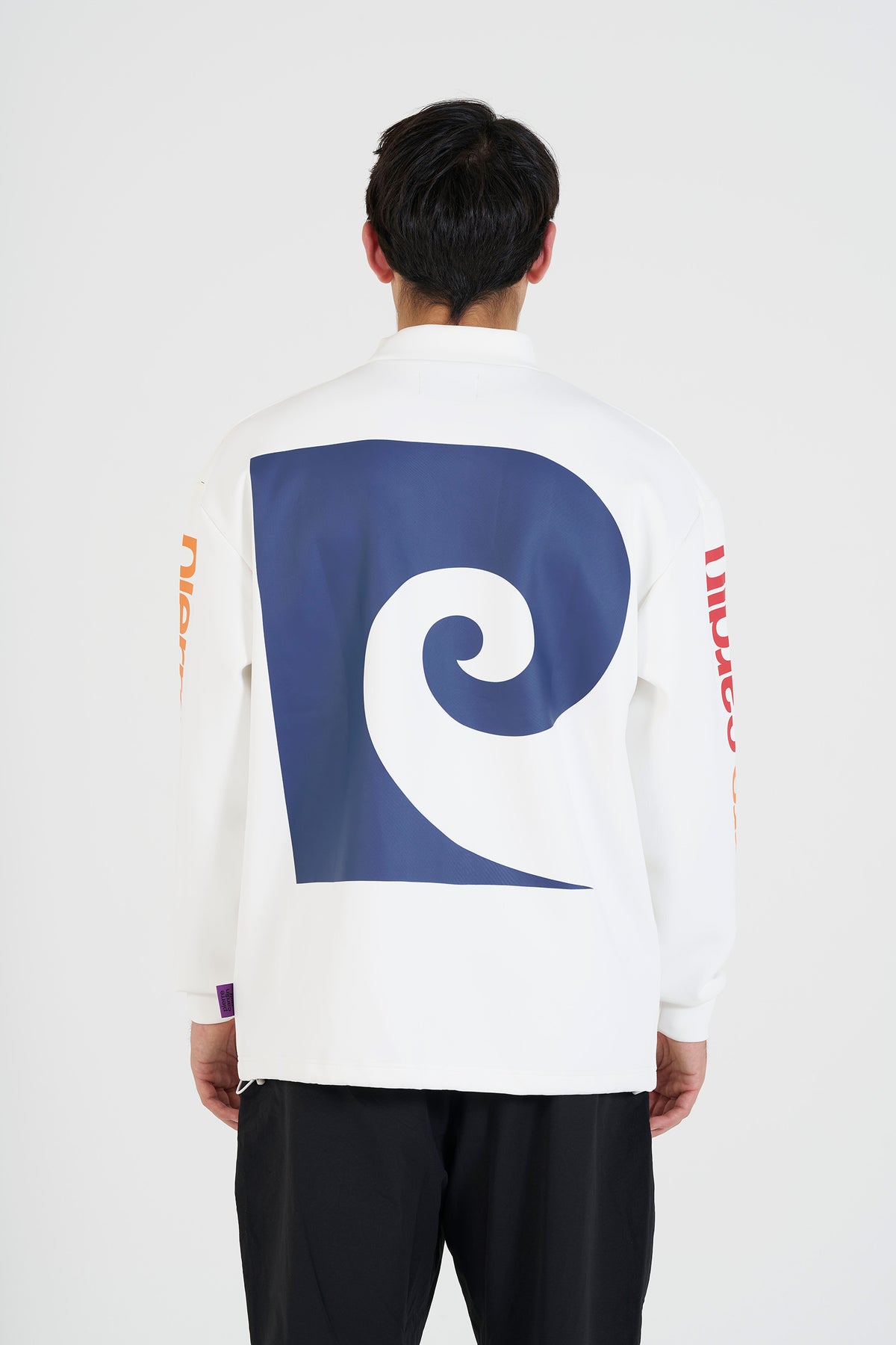 pierre cardin golf P logo  longsleeve mock neck | WHITE × MULTI