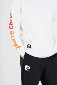 pierre cardin golf P logo  longsleeve mock neck | WHITE × MULTI