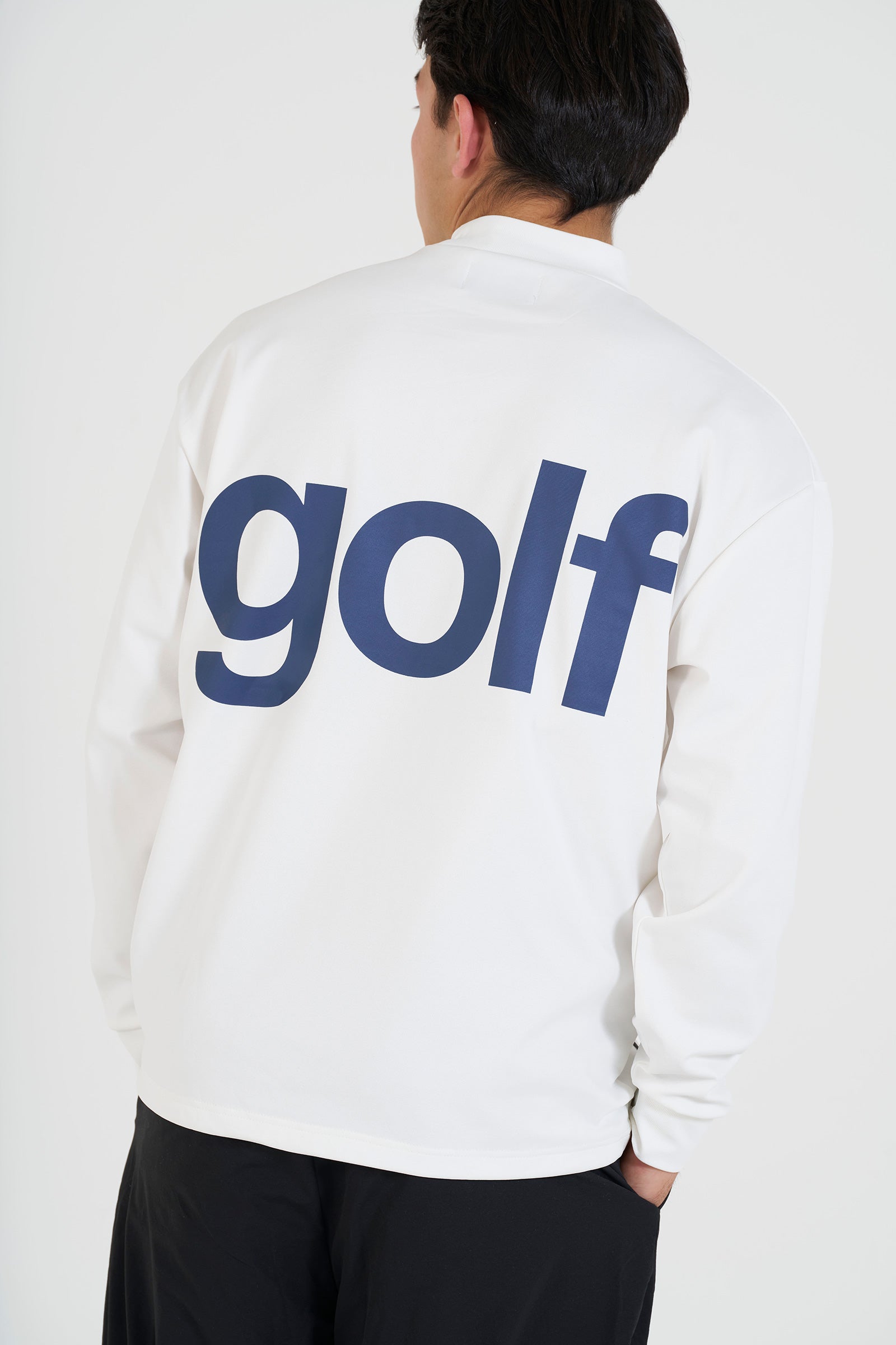 pierre cardin golf  longsleeve mock neck | WHITE × MULTI