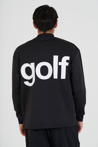 pierre cardin golf  longsleeve mock neck | BLACK × WHITE