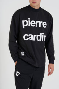 pierre cardin golf  longsleeve mock neck | BLACK × WHITE