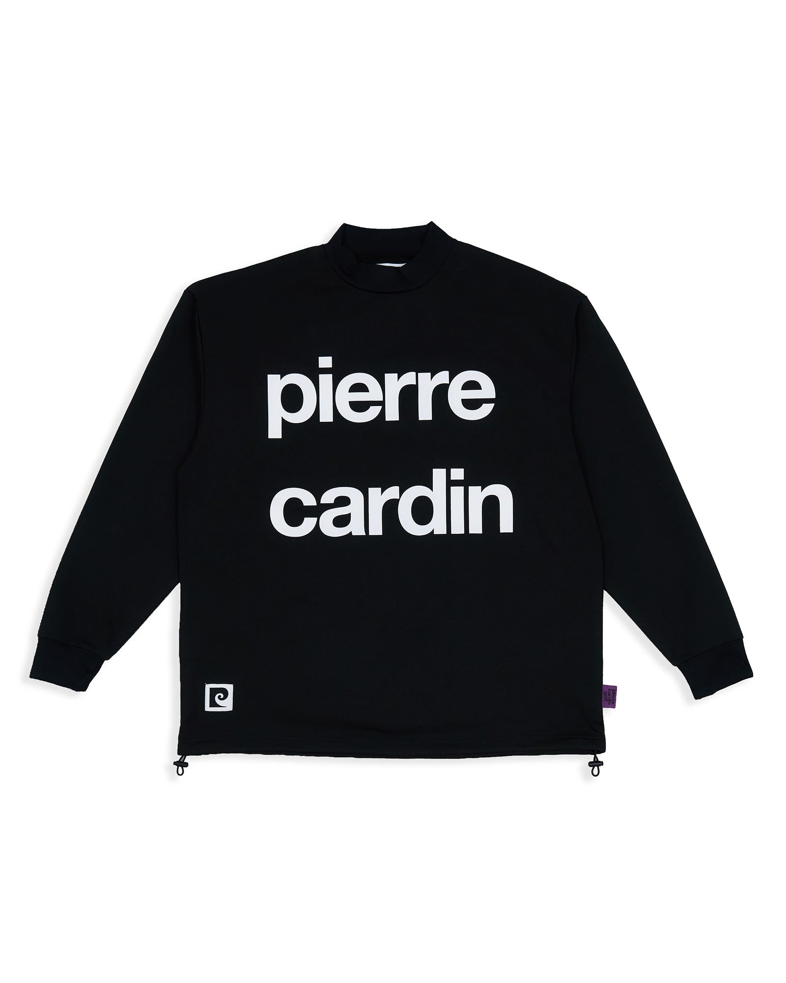 pierre cardin golf  longsleeve mock neck | BLACK × WHITE