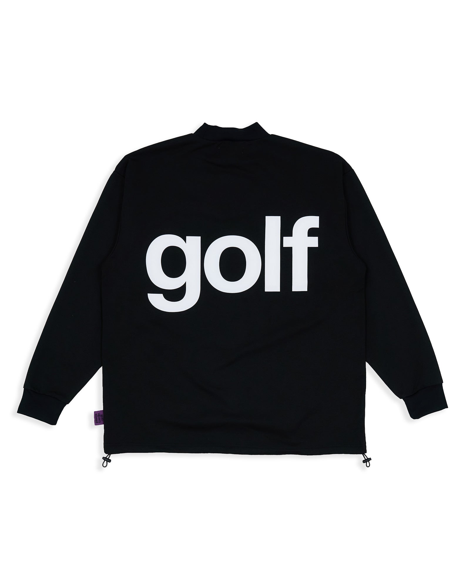 pierre cardin golf  longsleeve mock neck | BLACK × WHITE