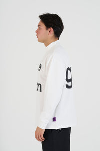 pierre cardin golf  longsleeve mock neck | WHITE × BLACK