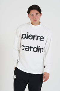 pierre cardin golf  longsleeve mock neck | WHITE × BLACK