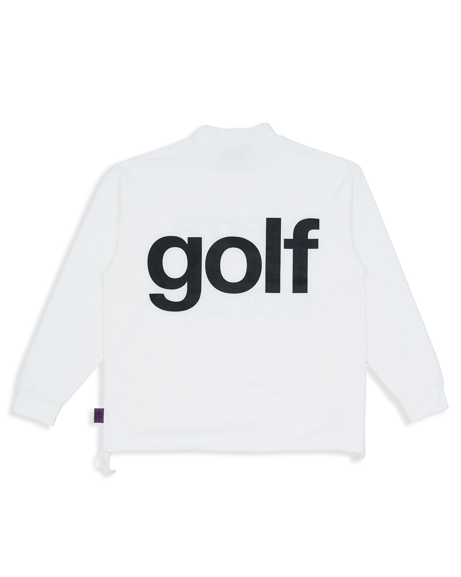 longsleeve mock neck | WHITE × BLACK – 株式会社RAINBOW
