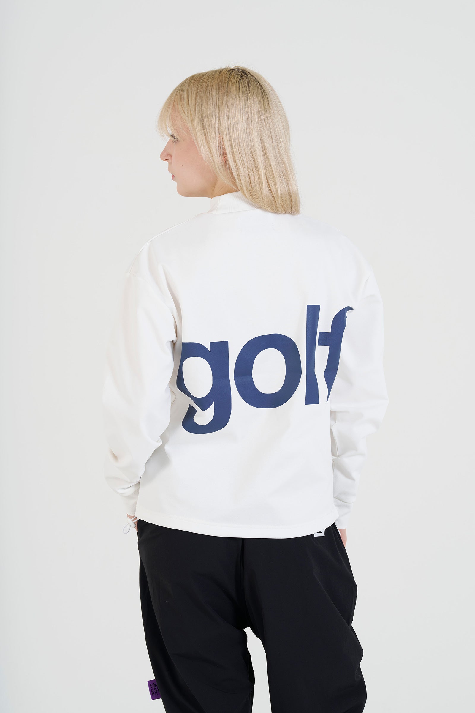 pierre cardin golf  longsleeve mock neck | WHITE × MULTI