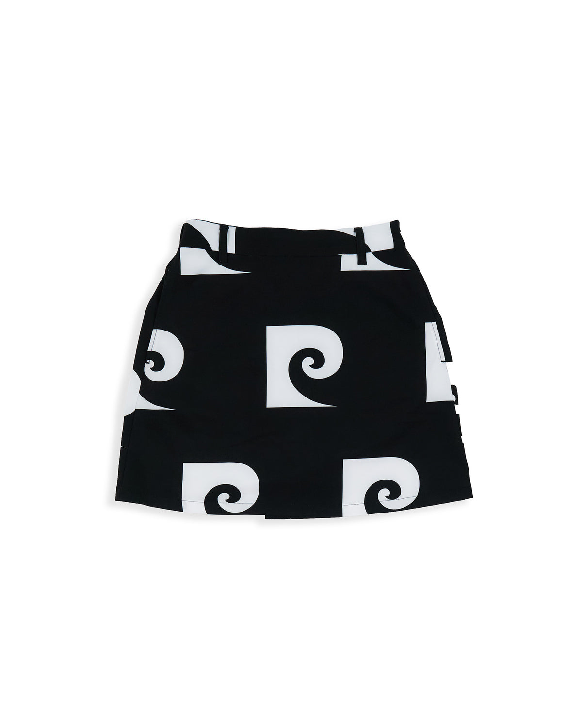 P logo skirt | BLACK