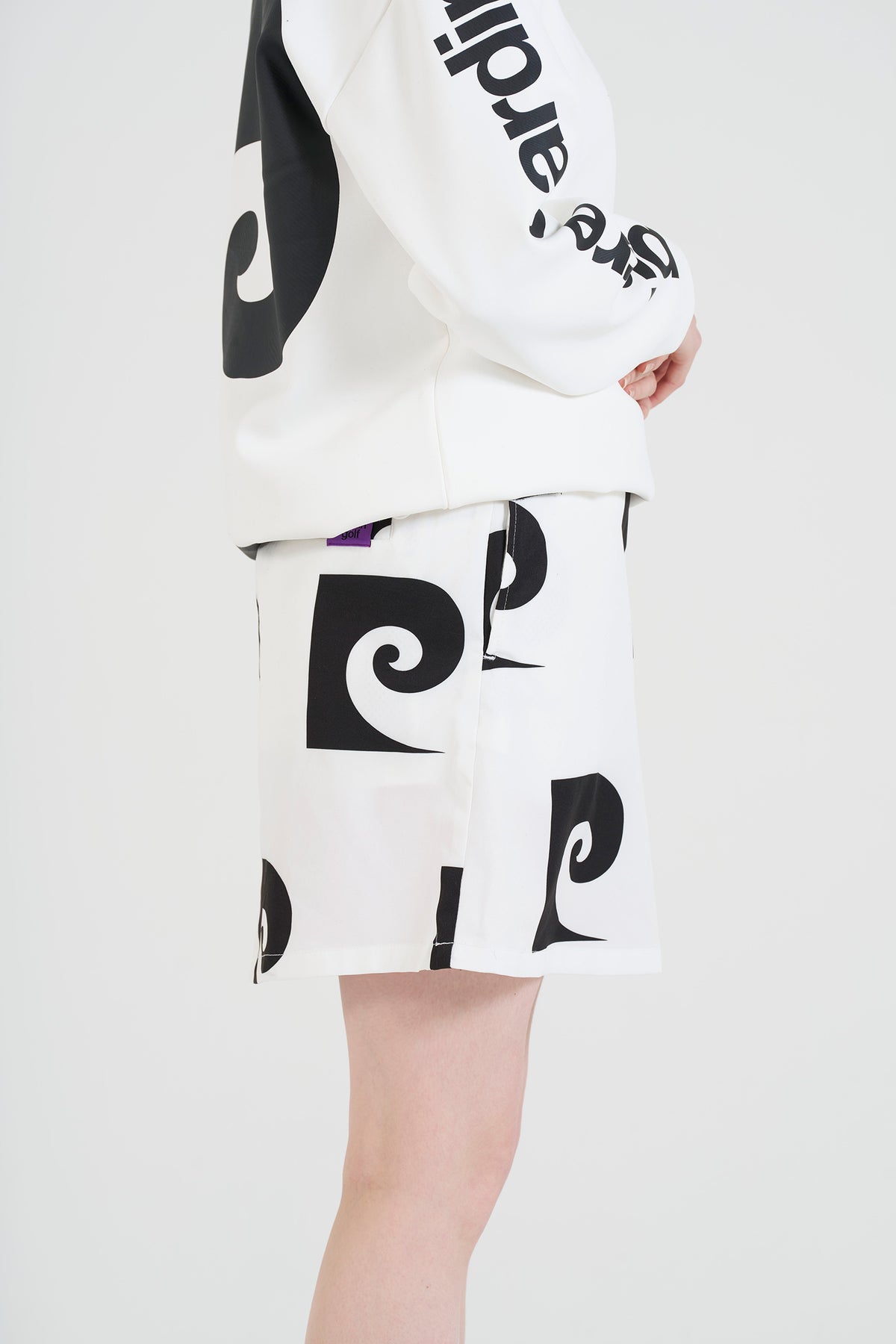 P logo skirt | WHITE
