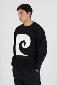 P logo sweat |BLACK