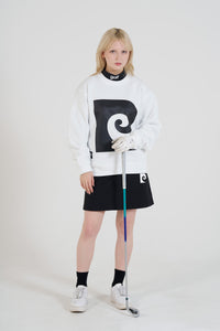 P logo sweat | WHITE