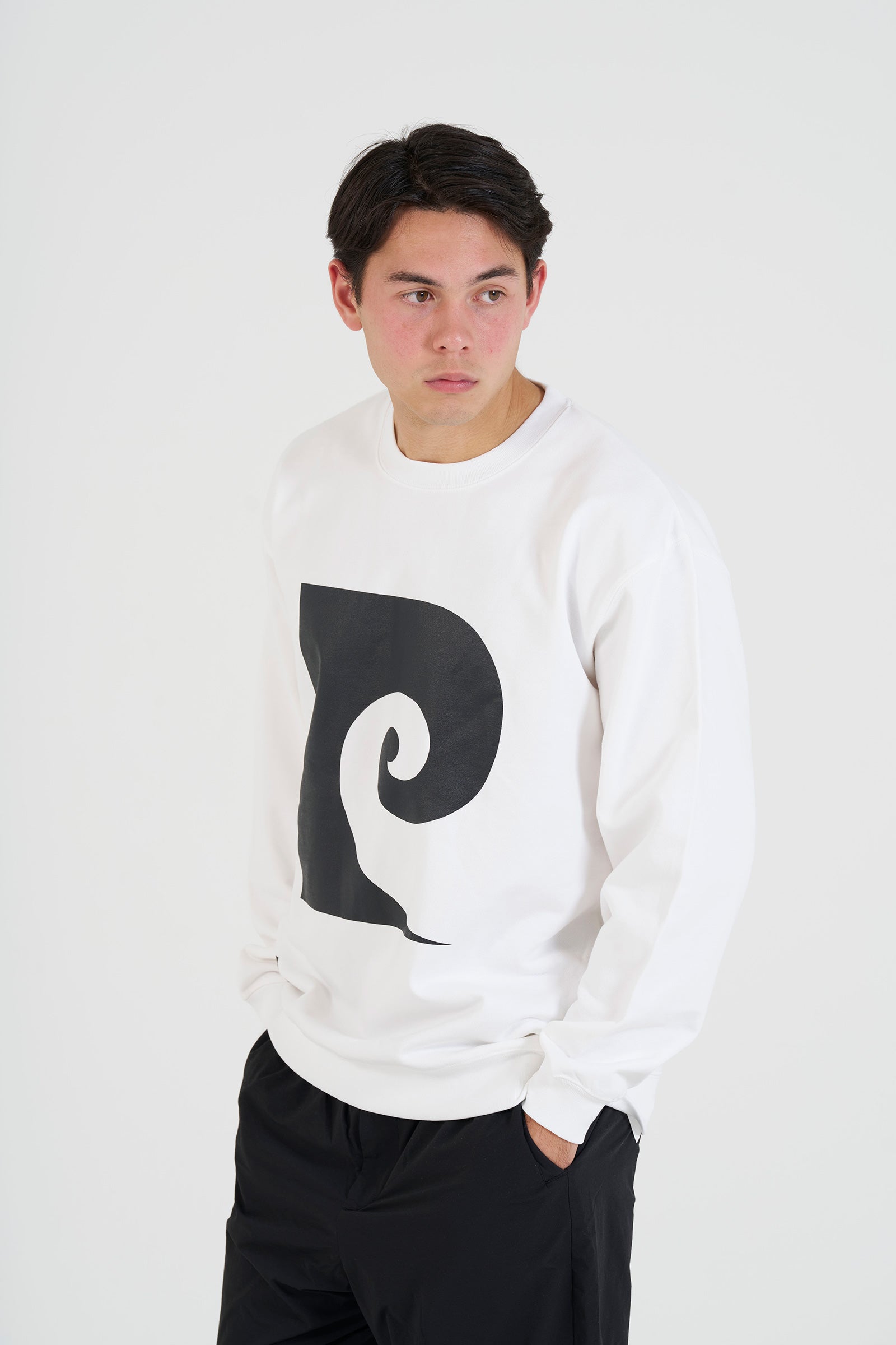 P logo sweat | WHITE