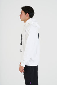 P logo hoodie | WHITE