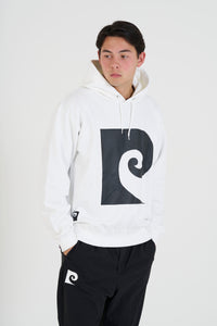 P logo hoodie | WHITE