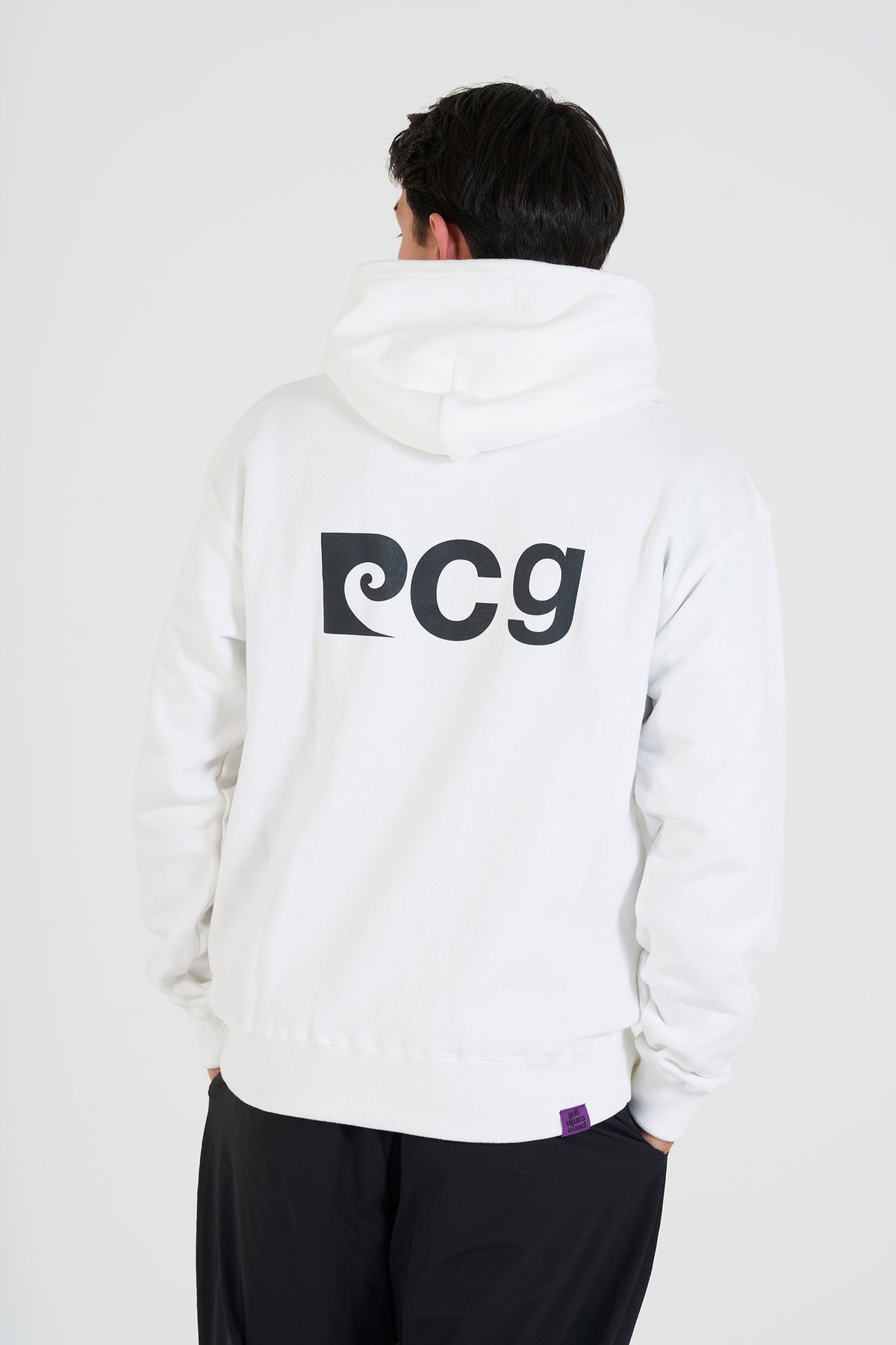 pierre cardin golf P logo hoodie | WHITE