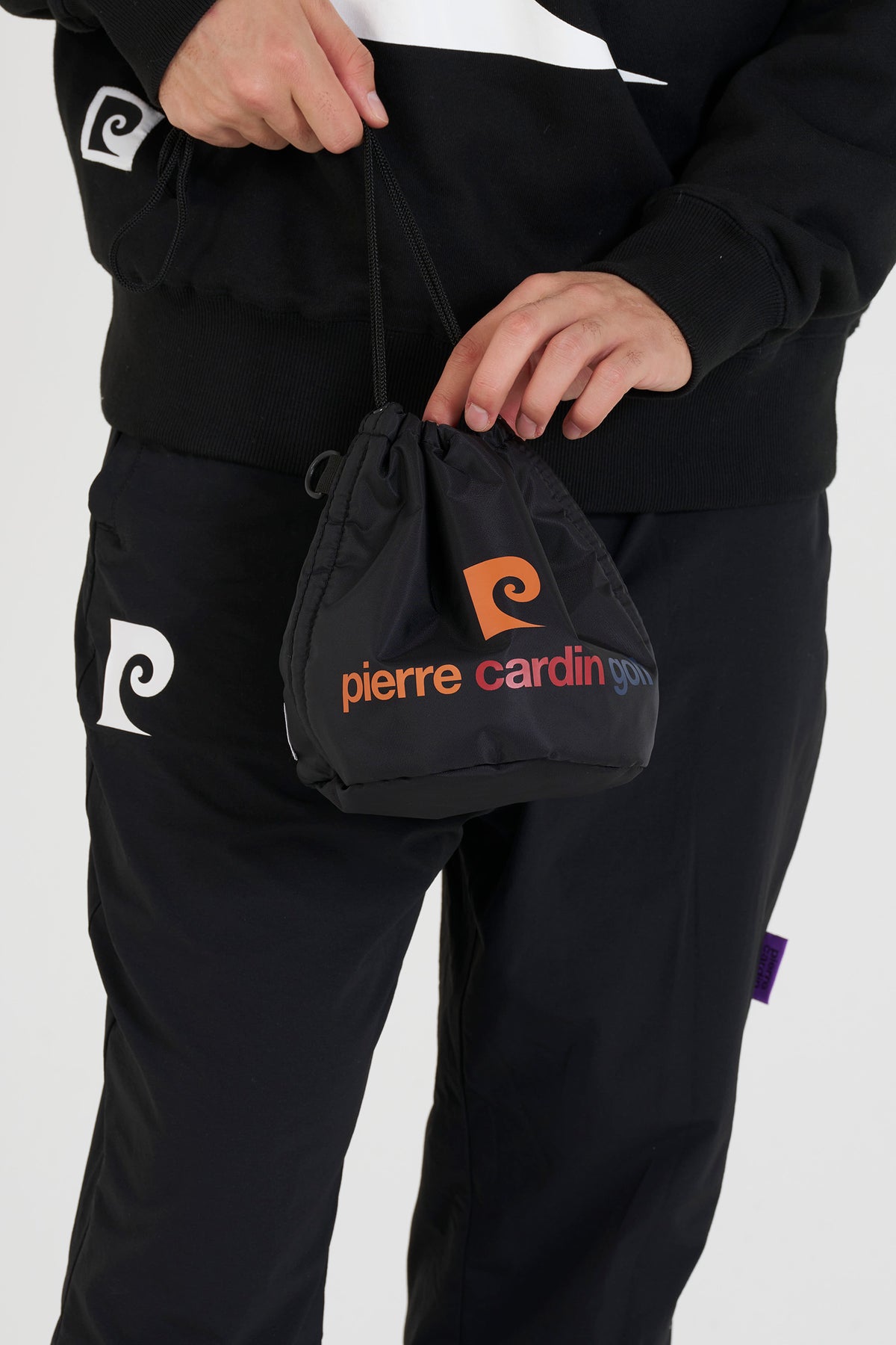 pierre cardin golf drawstring bag | BLACK × MULTI
