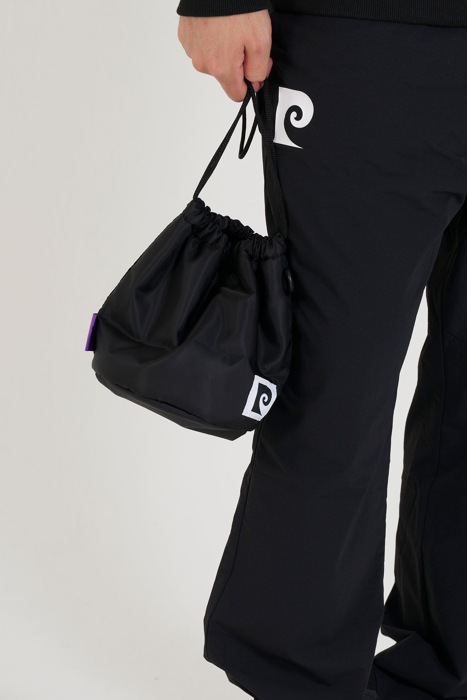 drawstring bag | BLACK × MULTI – 株式会社RAINBOW