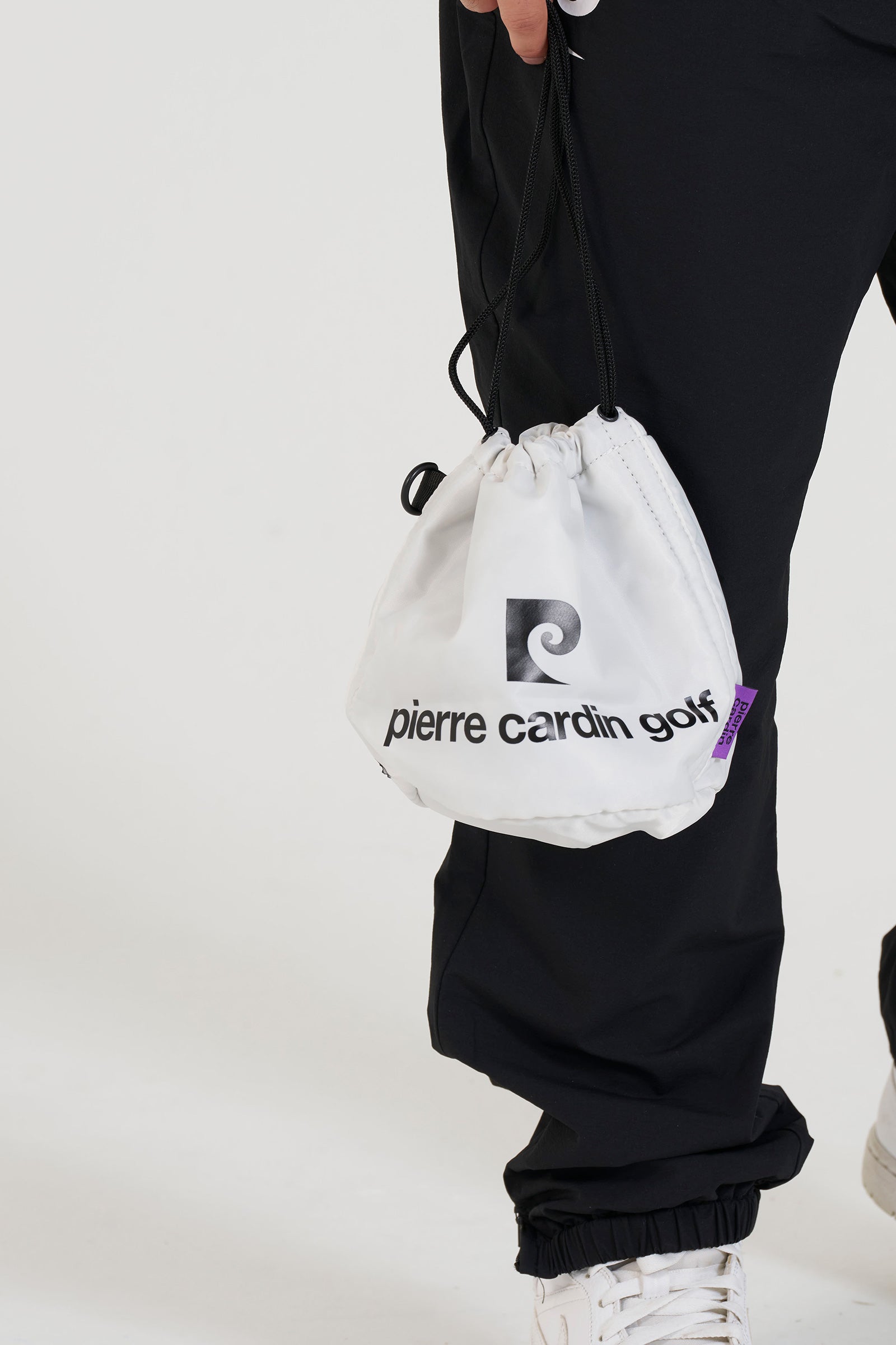 pierre cardin golf drawstring bag |  WHITE