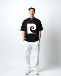 P logo sweat pants | WHITE