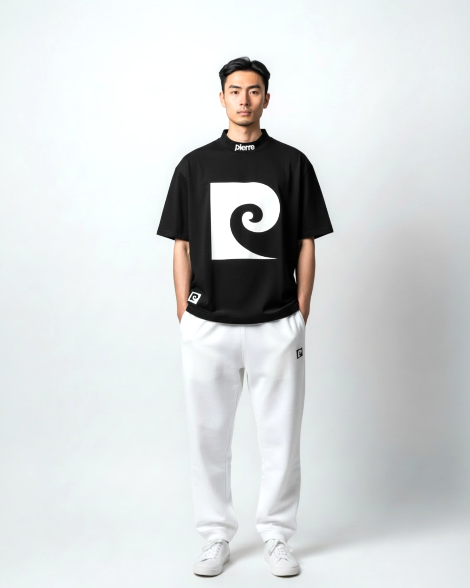 P logo sweat pants | WHITE