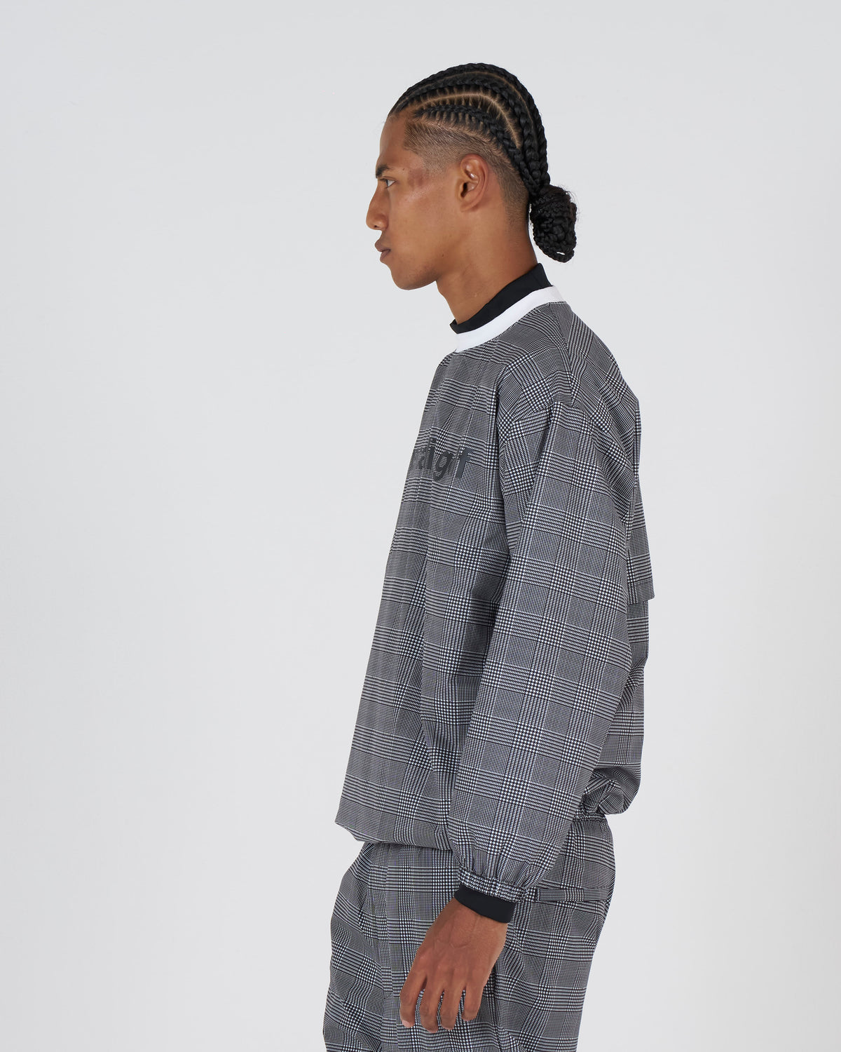 all-over pattern crew neck piste｜GLEN CHECK