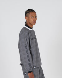 all-over pattern crew neck piste｜GLEN CHECK