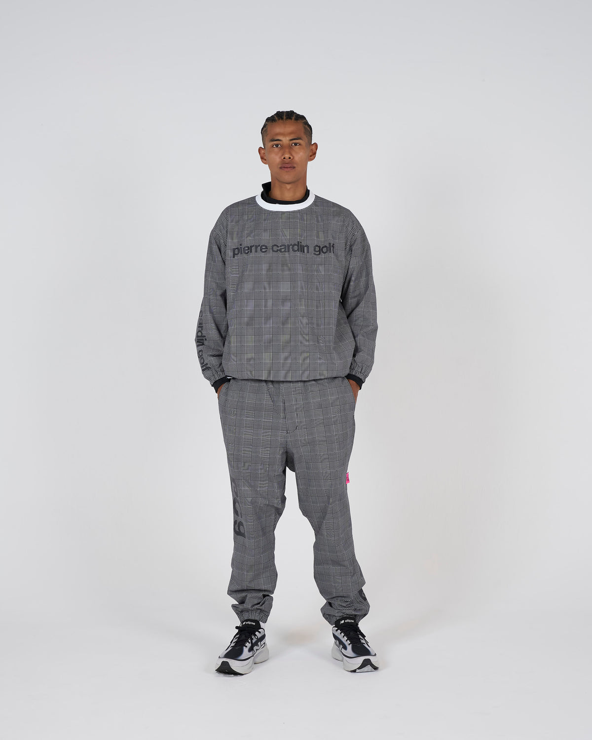 all-over pattern easy long pants｜GLEN CHECK