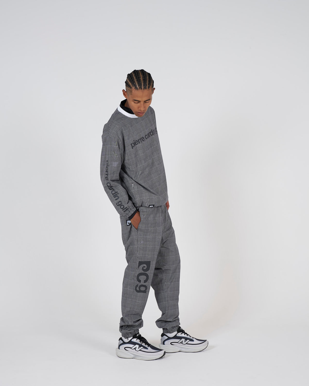 all-over pattern easy long pants｜GLEN CHECK