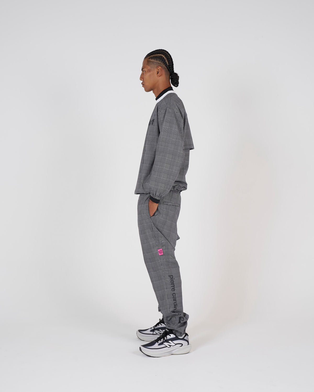 all-over pattern easy long pants｜GLEN CHECK