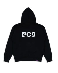 P logo hoodie | BLACK