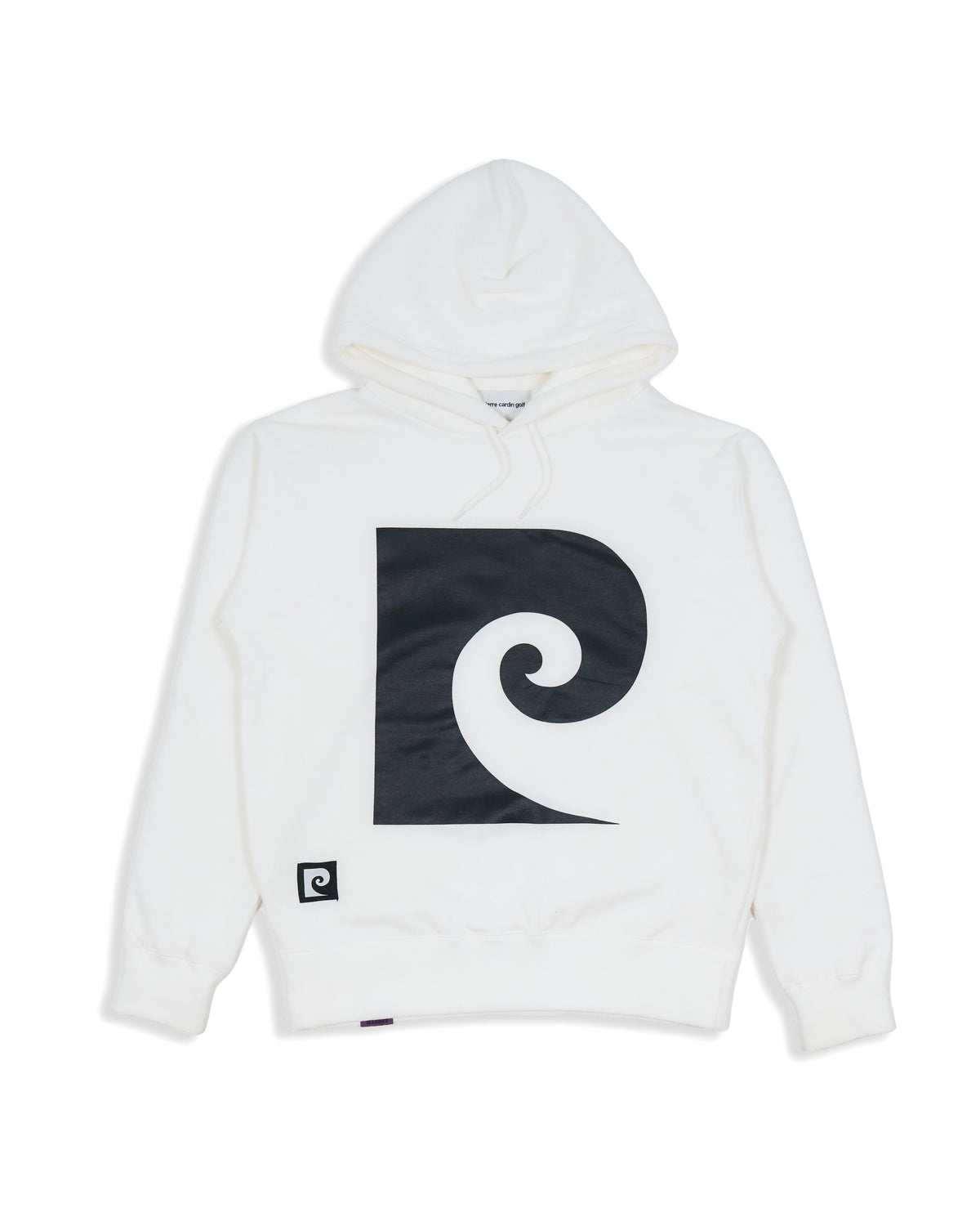 pierre cardin golf P logo hoodie | WHITE