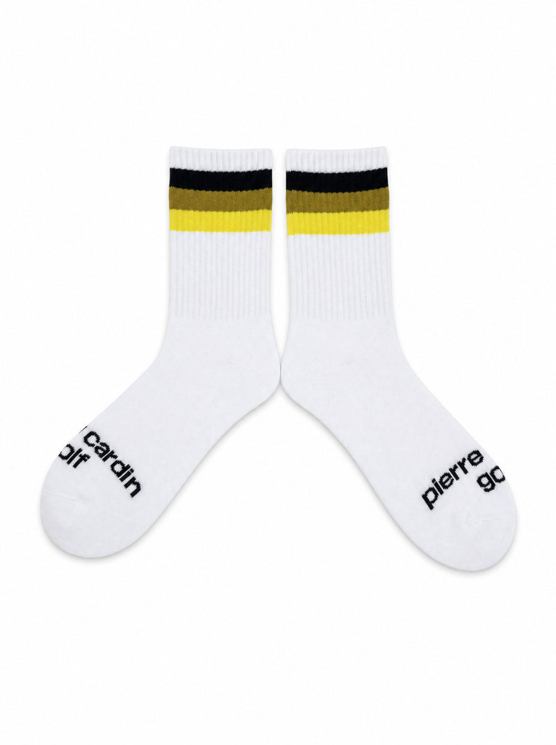 Multi line long sox｜YELLOW