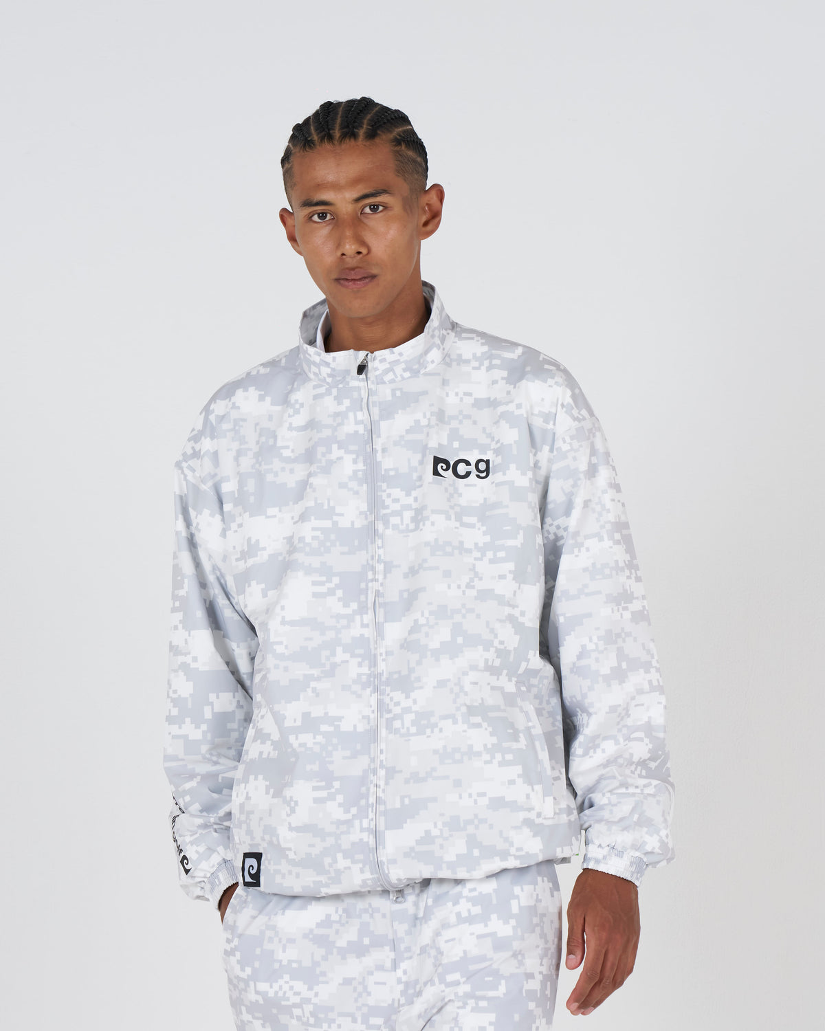 P logo all-over pattern zipup blouson｜DIGITAL CAMO-2
