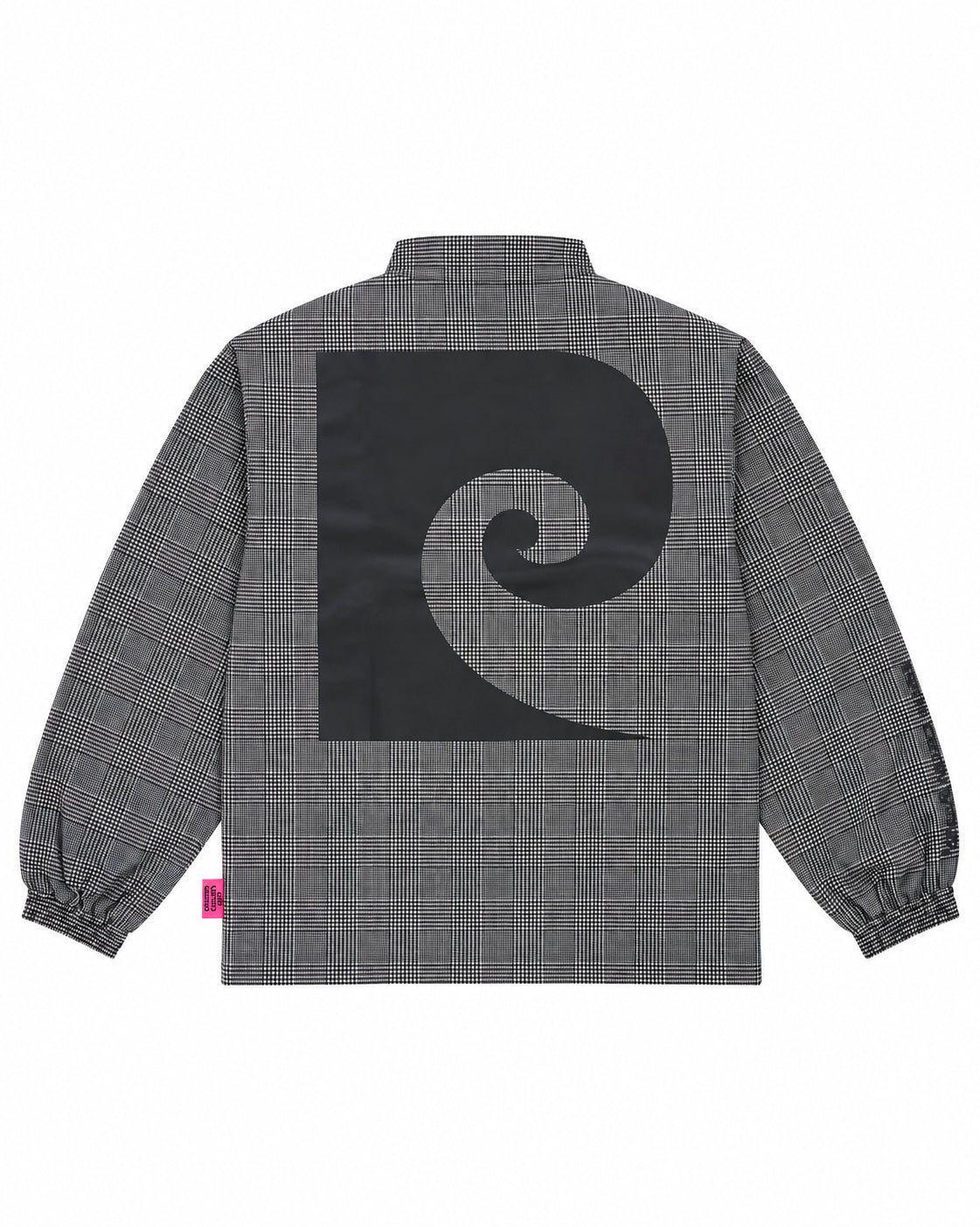 P logo all-over pattern zipup blouson｜GLEN CHECK