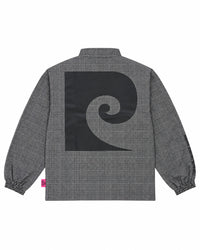 P logo all-over pattern zipup blouson｜GLEN CHECK