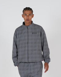 P logo all-over pattern zipup blouson｜GLEN CHECK