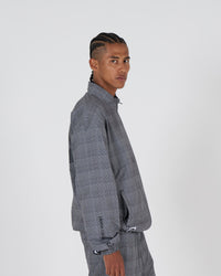 P logo all-over pattern zipup blouson｜GLEN CHECK