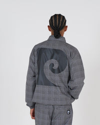 P logo all-over pattern zipup blouson｜GLEN CHECK