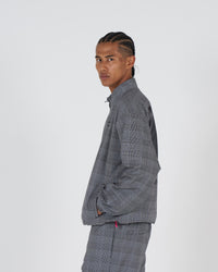 P logo all-over pattern zipup blouson｜GLEN CHECK