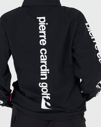 P logo long sleeve polo｜BLACK