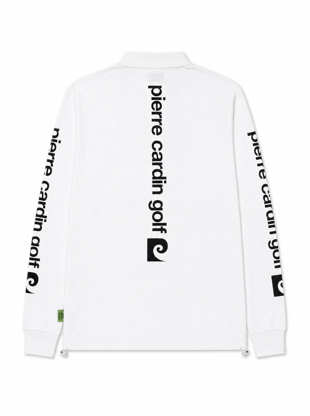 P logo long sleeve polo｜WHITE