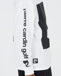 P logo long sleeve polo｜WHITE