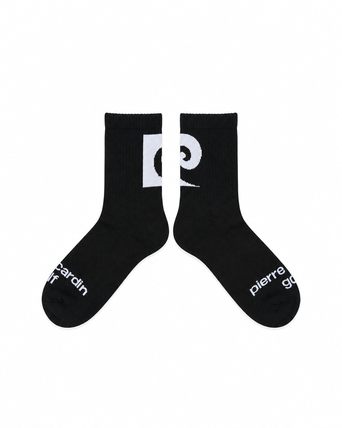 P logo socks｜BLACK