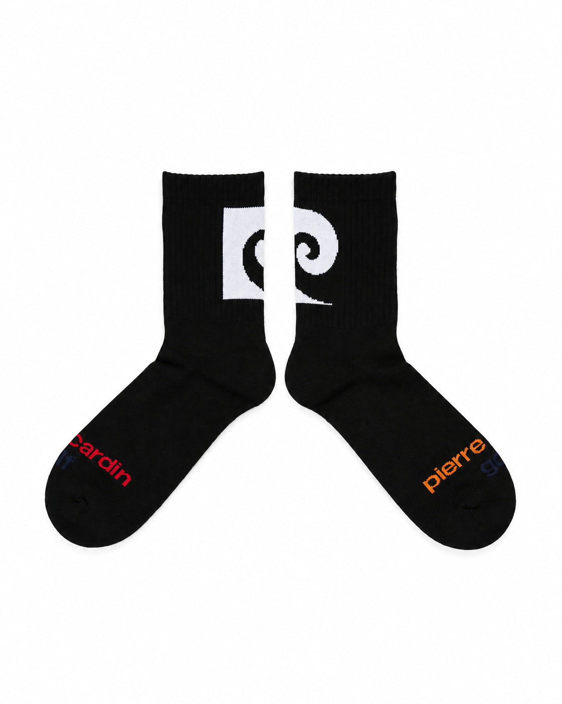 P logo socks｜BLACK × MULTI