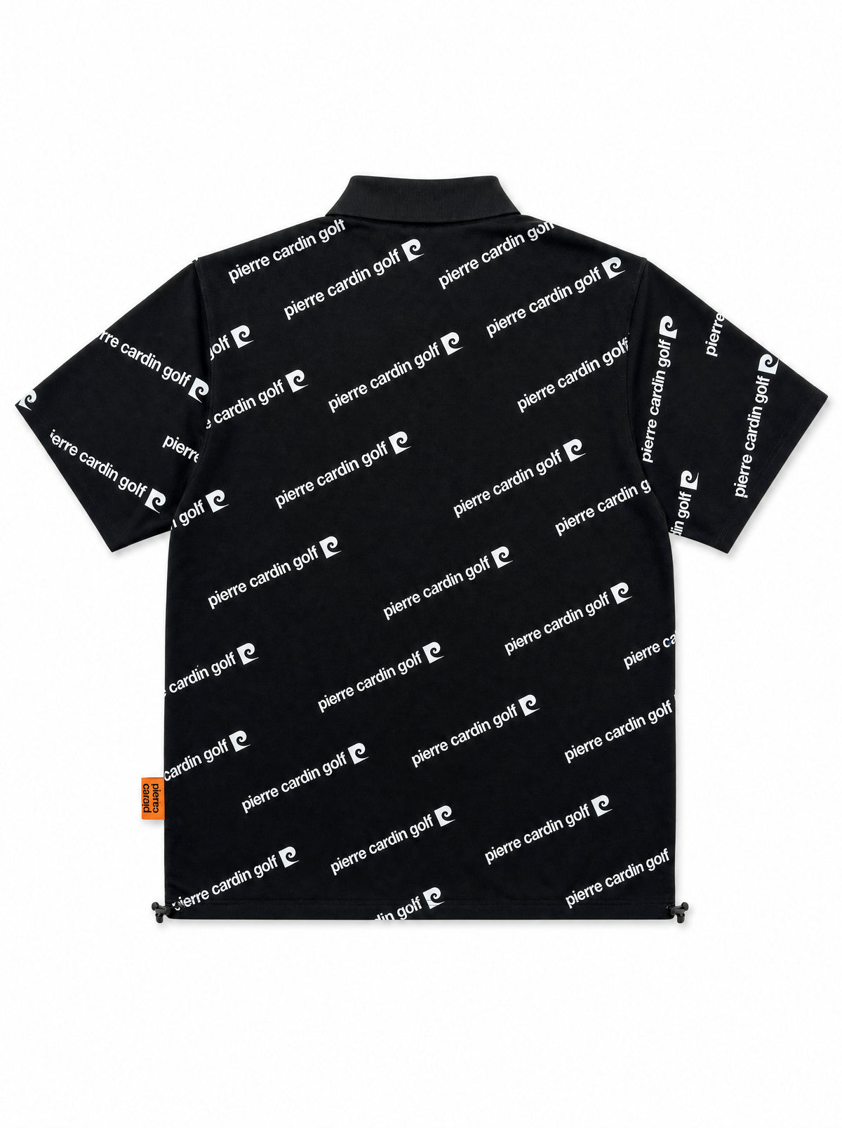 PCG all-over pattern short sleeve polo｜BLACK