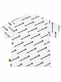PCG all-over pattern short sleeve polo｜WHITE
