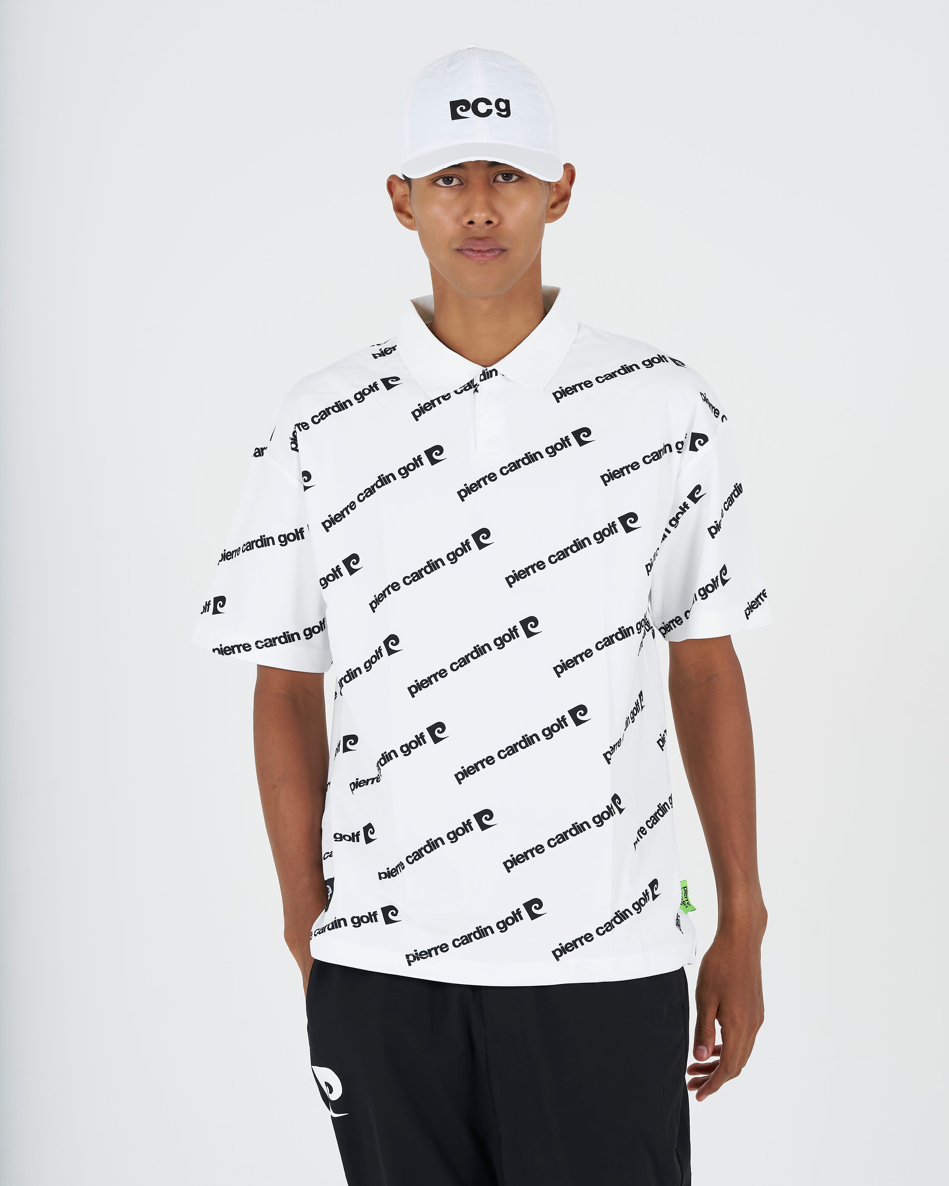 PCG all-over pattern short sleeve polo｜pierre cardin golf