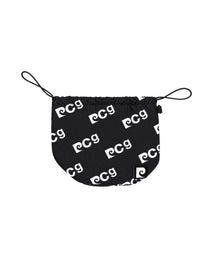 PCG logo drawstring bag｜BLACK × WHITE